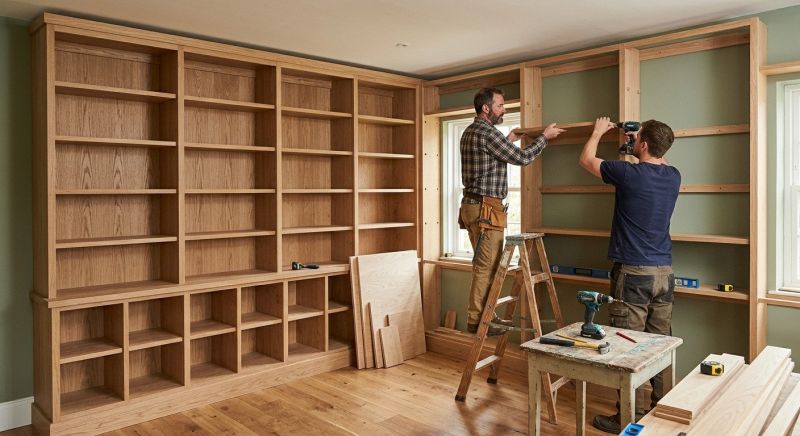 Custom Bookcase Installation in Annapolis, MD