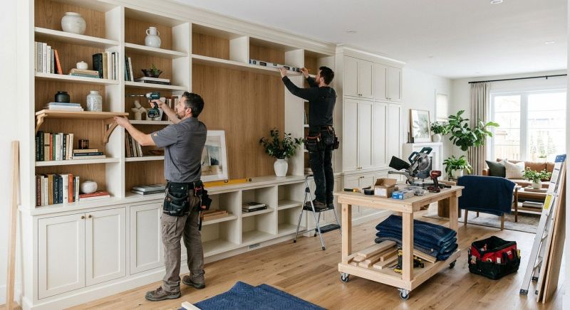 Mudroom Shelving Installation in Annapolis, MD